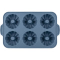 Mjvbg Six-Cavity Fluted Ring Silicone Mold Slate Blue - Product view