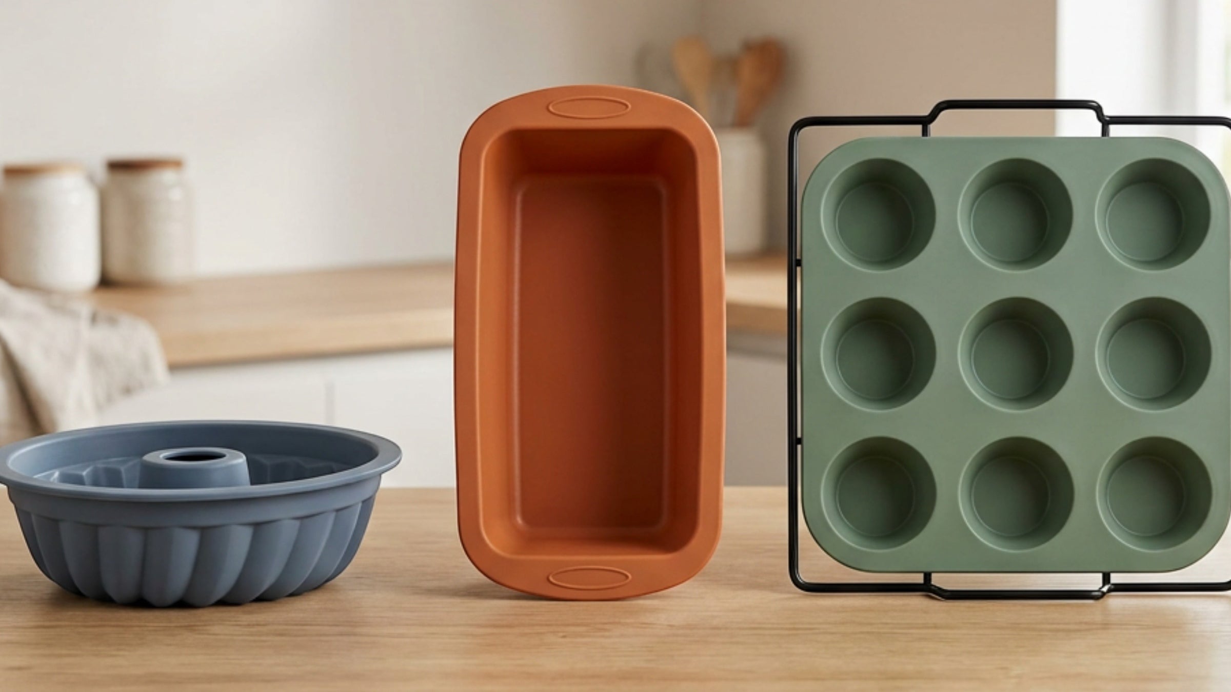 Mjvbg Silicone Baking Molds and Reusable Bakeware